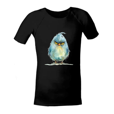 Sensory Shirt | Child | Moody Bird JettProof 1 (48 - 49cm) Black 