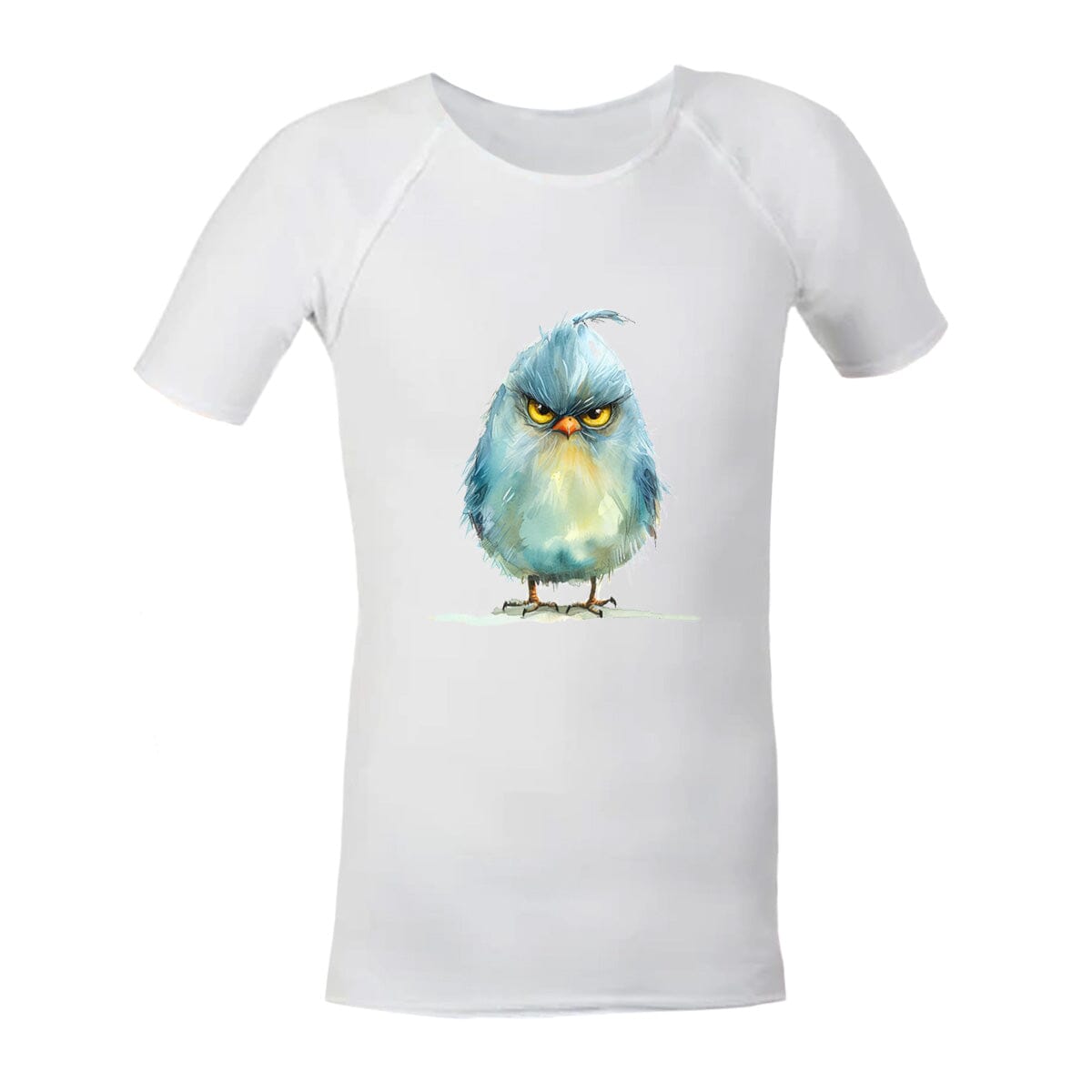 Sensory Shirt | Child | Moody Bird JettProof 1 (48 - 49cm) White 