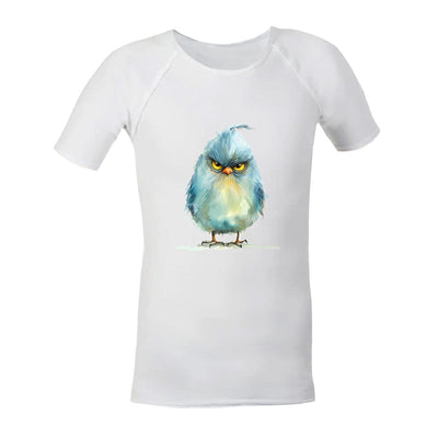 Sensory Shirt | Child | Moody Bird JettProof 1 (48 - 49cm) White 