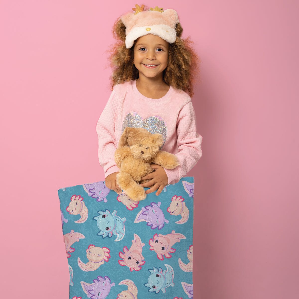 Axolotl - Plush Pillowcase Sensory Pillowcase JettProof.com.au 
