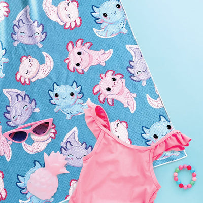 Axolotl - Kids Sand Free Beach Towel Sand Free Towel JettProof 