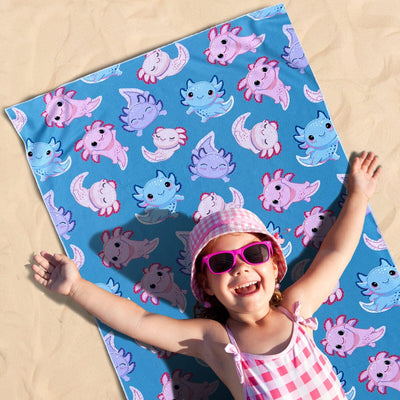 Axolotl - Kids Sand Free Beach Towel Sand Free Towel JettProof 