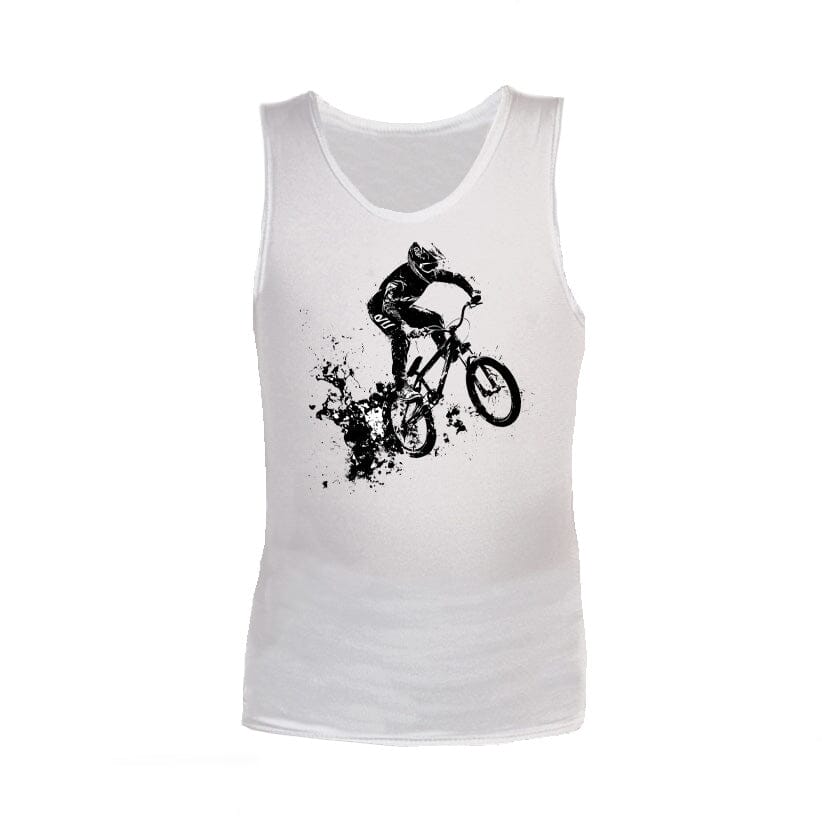 Sensory Singlet | Adult | Bike Rider Sensory Singlet JettProof 4XS (70 - 74cm) White 