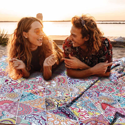 Belize - Sand Free Beach Towel Sand-Free Towel JETTPROOF Calming Sensory Clothing Inspired by Jett Beach Blanket 