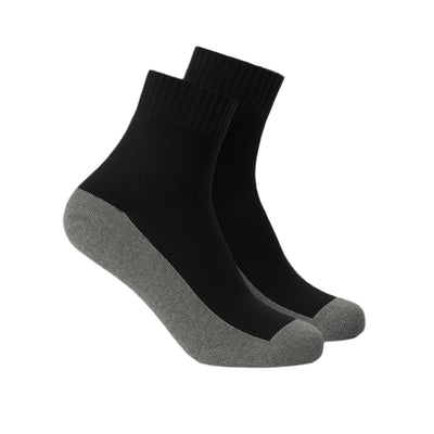 Sports Quarter Crew Socks | Child Socks JettProof 13-3 (8-10 Years) Black And Grey 1 Pack