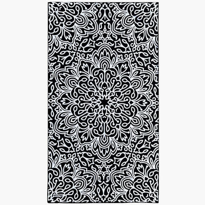 Black And White - Sand Free Beach Towel