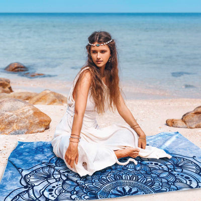 Blue Mandala - Sand Free Beach Towel