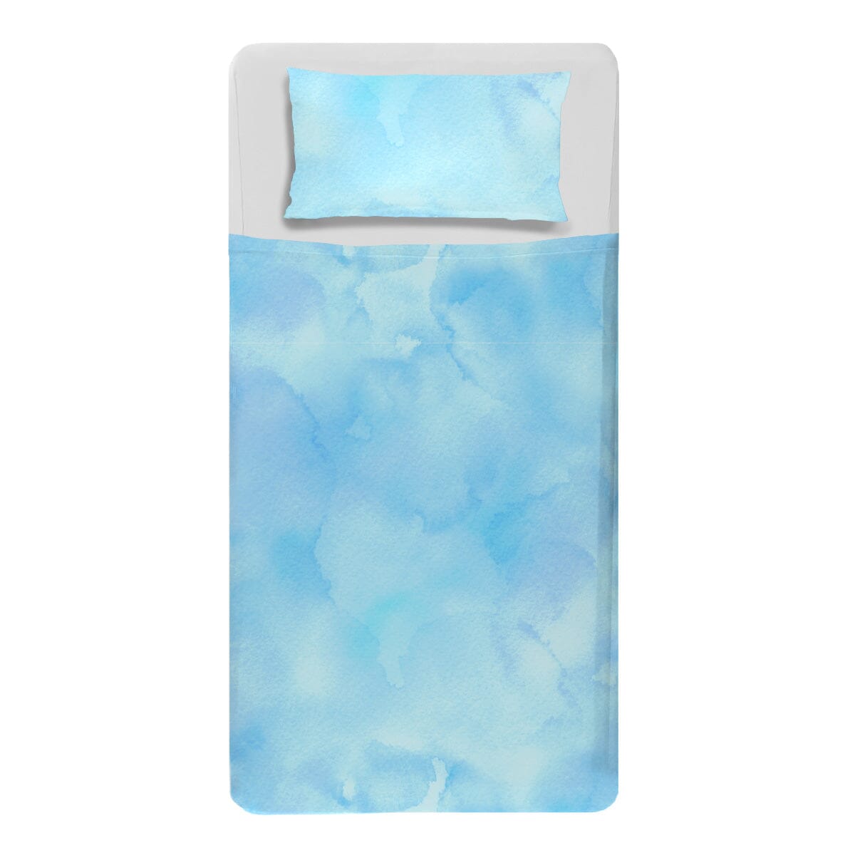 Blue Watercolour - Calming Sensory Compression Sheet Compression Sheets JettProof.com.au Single Bed 
