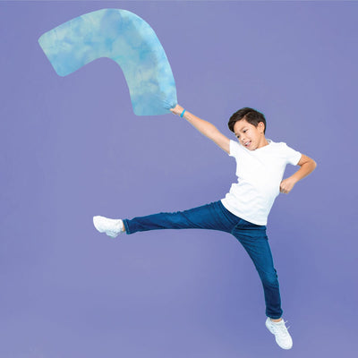 Blue Watercolour Curved Sensory Pillowcase Sensory Pillowcase JettProof.com.au 