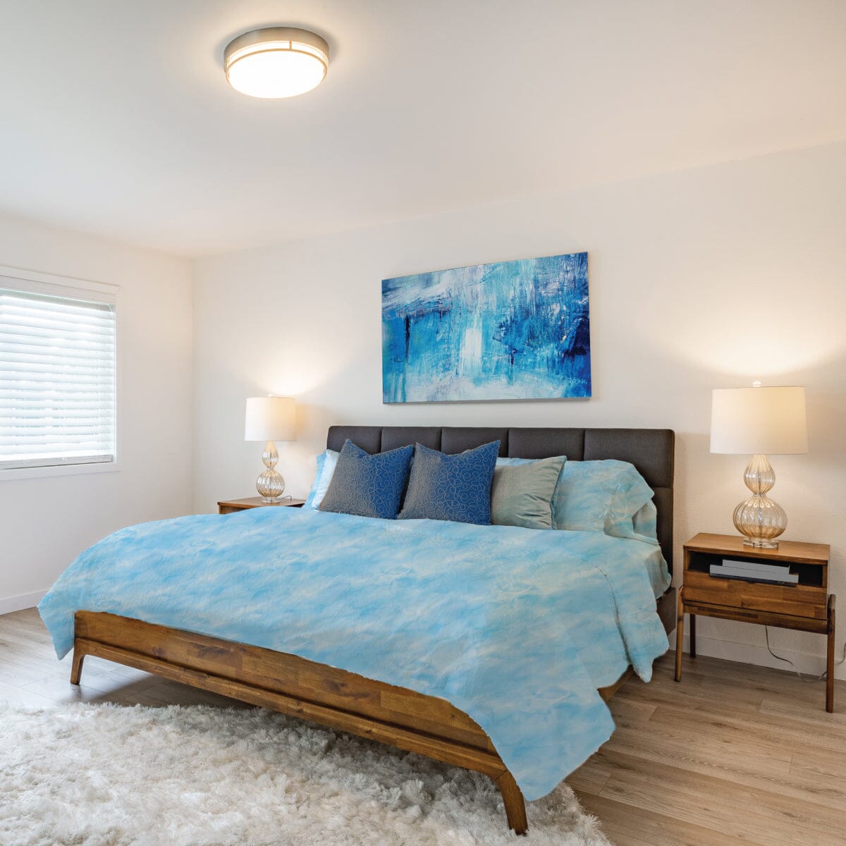 Blue Watercolour - Sensory Quilt Cover Quilt Covers JETTPROOF Calming Sensory Clothing Inspired by Jett 
