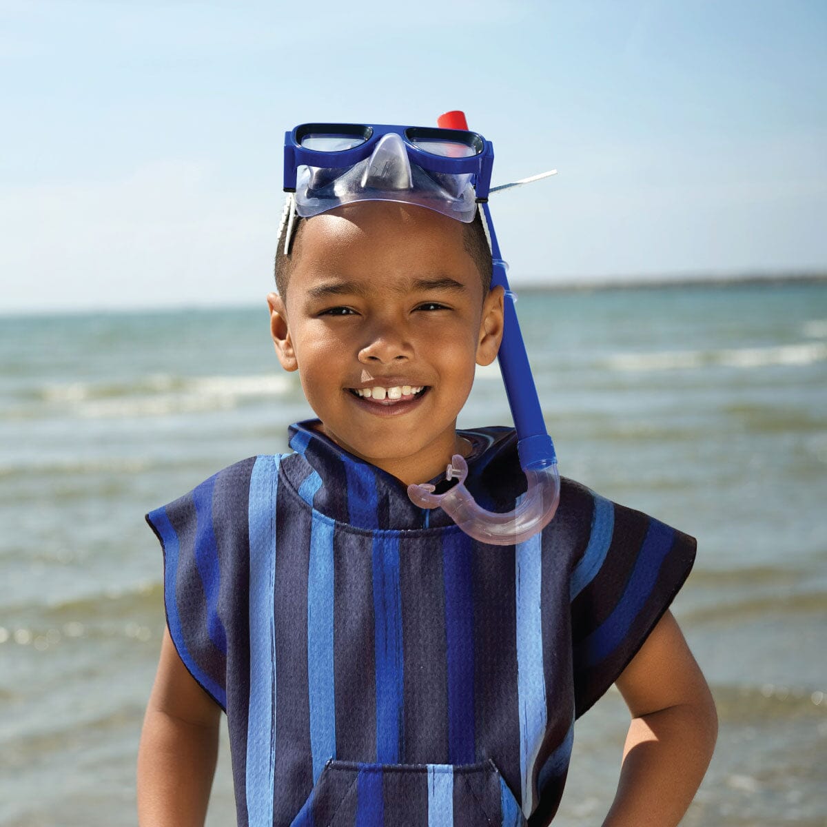 (Size 2-4) Bondi Blue - Hooded Beach Towel
