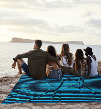 Bondi Teal - Jumbo Beach Blanket Beach Blanket JETTPROOF Calming Sensory Clothing Inspired by Jett 
