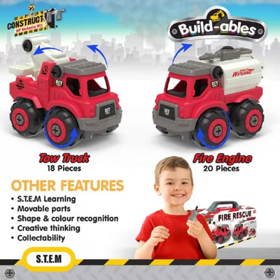BUILD-ABLES PLUS - FIRE ENGINE EMERGENCY Sensory Toys JETTPROOF Calming Sensory Clothing Inspired by Jett 