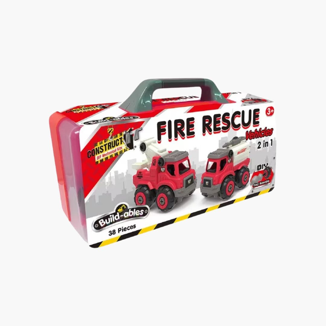 BUILD-ABLES PLUS - FIRE ENGINE EMERGENCY Sensory Toys JETTPROOF Calming Sensory Clothing Inspired by Jett 