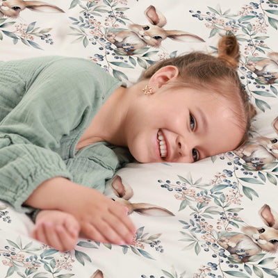 Bunnies Sensory Fitted Bed Sheet Fitted Bed Sheet JettProof.com.au 