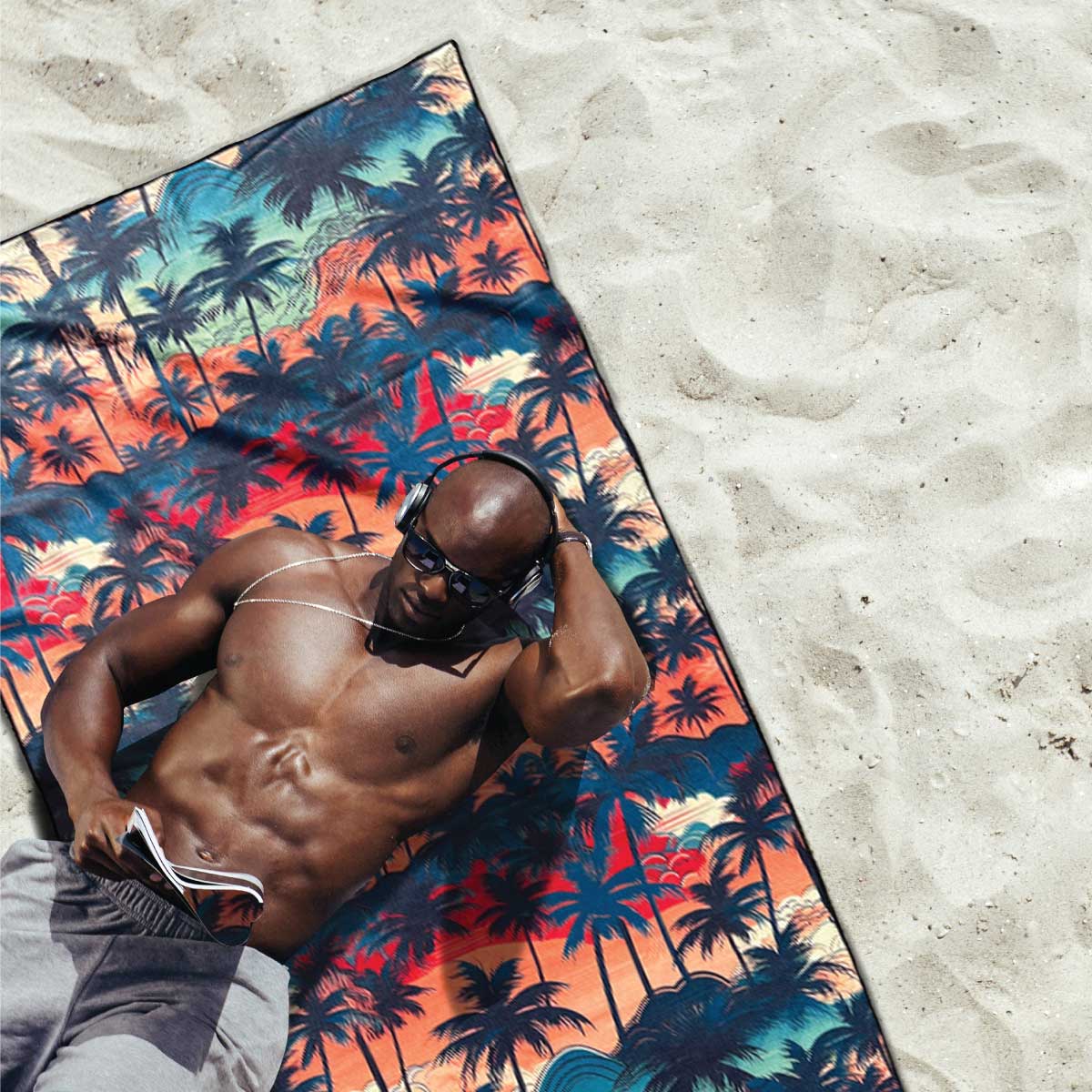 California - Sand Free Beach Towel Sand-Free Towel JETTPROOF Calming Sensory Clothing Inspired by Jett 