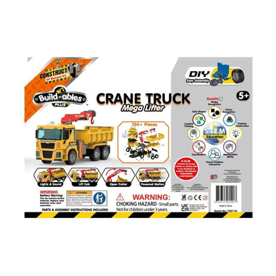 BUILD-ABLES - CRANE TRUCK Sensory Toys JettProof 