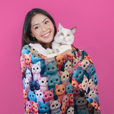 Cats - Plush Blanket Plush Blanket JettProof 