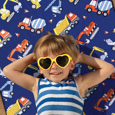 Construction Zone - Kids Sand Free Beach Towel