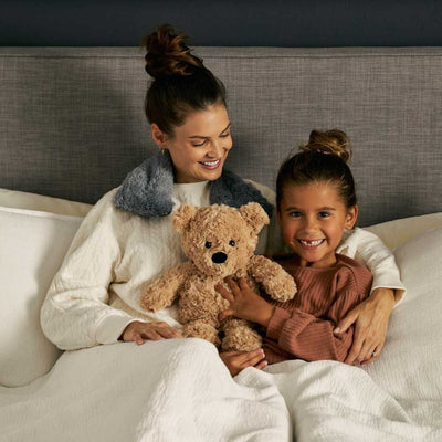 Warmies|Coolies - Large Curly Bear Sensory Toys JETTPROOF Calming Sensory Clothing Inspired by Jett 