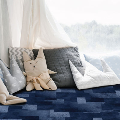 Deep Blue Sensory Fitted Bed Sheet Sensory Fitted Bed Sheet JettProof.com.au 