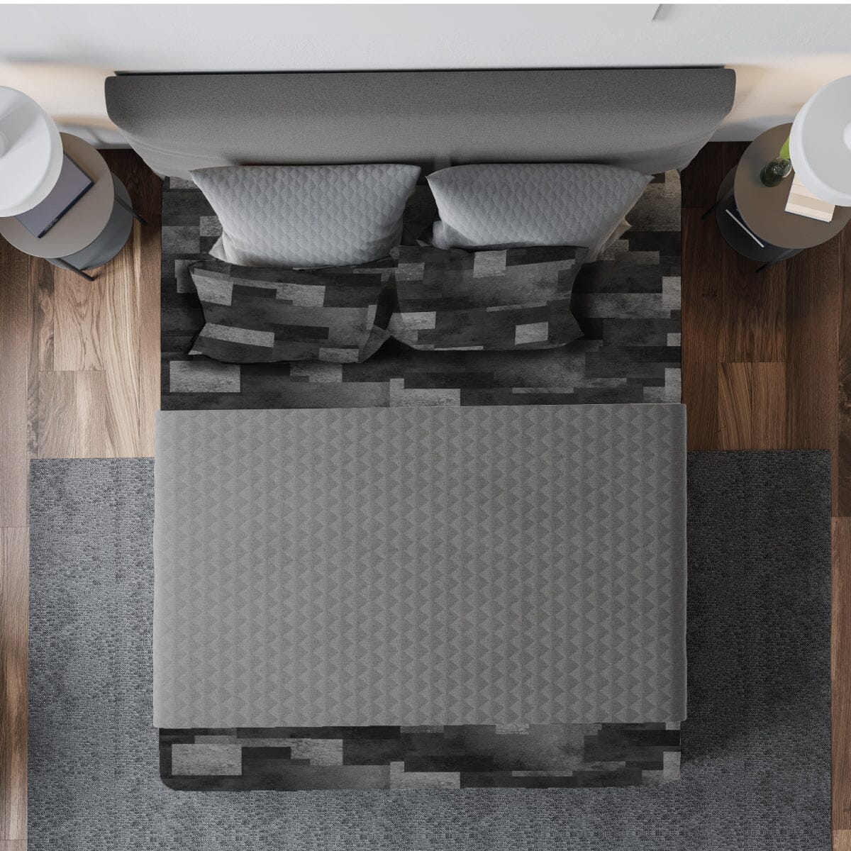 Deep Grey Sensory Fitted Bed Sheet Fitted Bed Sheet JettProof.com.au 