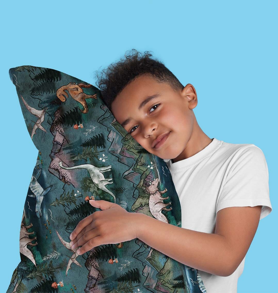 Dino Land - Plush Pillowcase