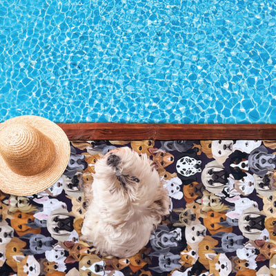 Dog Friends - Kids Sand Free Beach Towel JETTPROOF Calming Sensory Clothing Inspired by Jett 