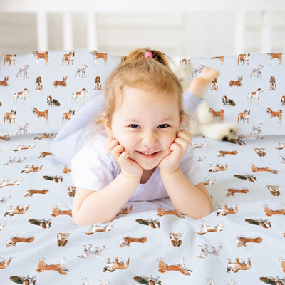 Dogs Sensory Fitted Bed Sheet Fitted Bed Sheet JettProof.com.au 