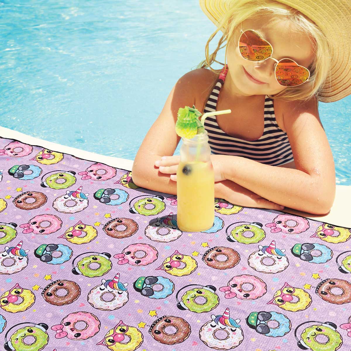 Donuts - Kids Sand Free Beach Towel