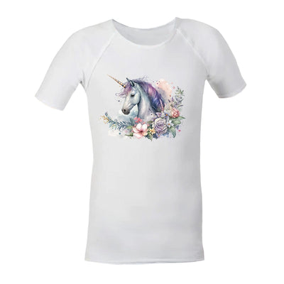 Sensory Shirt | Child | Unicorn Garden JettProof 1 (48 - 49cm) White 
