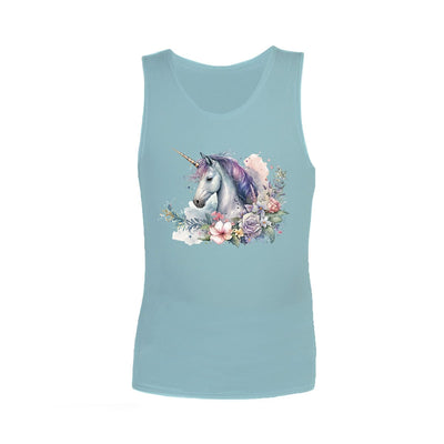 Sensory Singlet | Child | Unicorn Garden Singlets JettProof.com.au 1 (48 - 49cm) Sky 