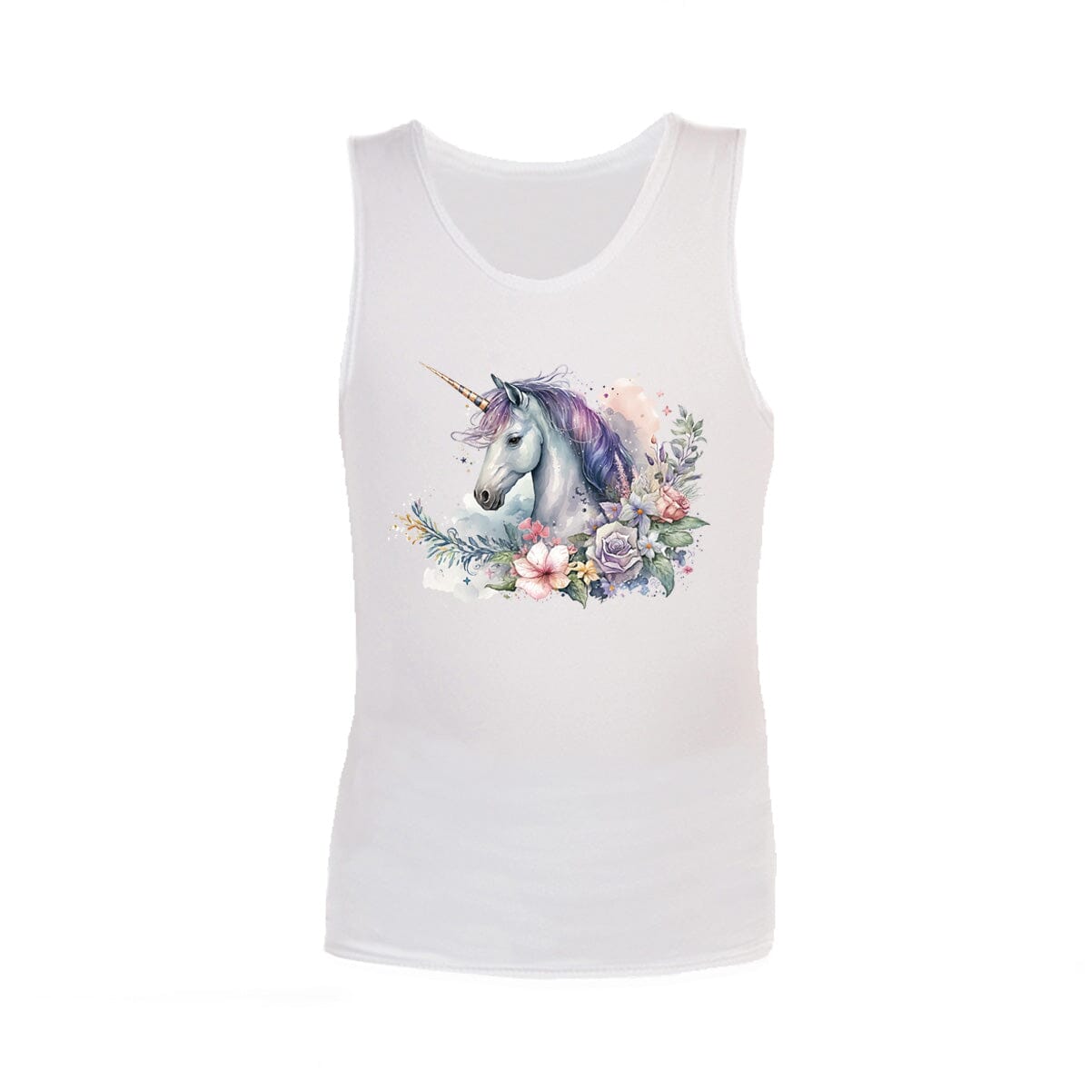 Sensory Singlet | Child | Unicorn Garden Singlets JettProof.com.au 1 (48 - 49cm) White 