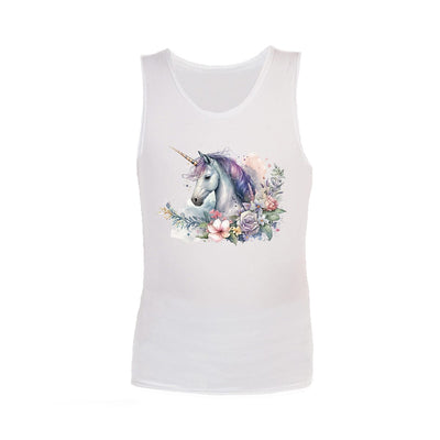 Sensory Singlet | Child | Unicorn Garden Singlets JettProof.com.au 1 (48 - 49cm) White 