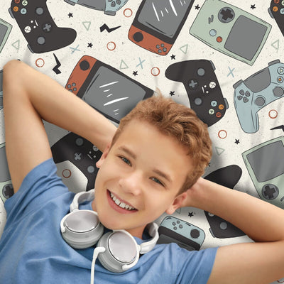 Game Time Sensory Fitted Bed Sheet Sensory Fitted Bed Sheet JettProof.com.au 