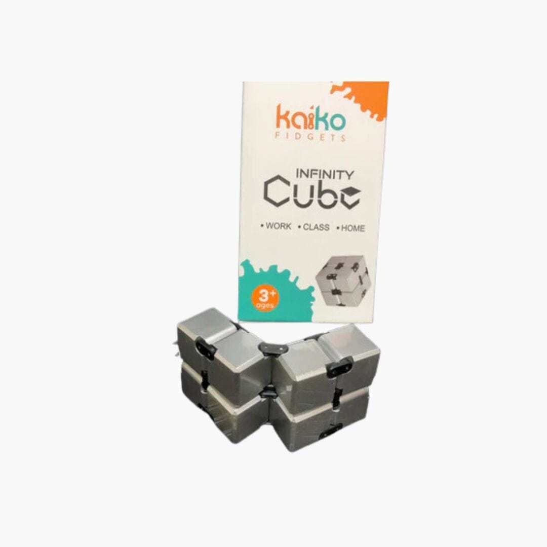 Infinity Silver Cube KAIKO Infinity Cubes – JETTPROOF Calming Sensory Clothing Inspired by Jett