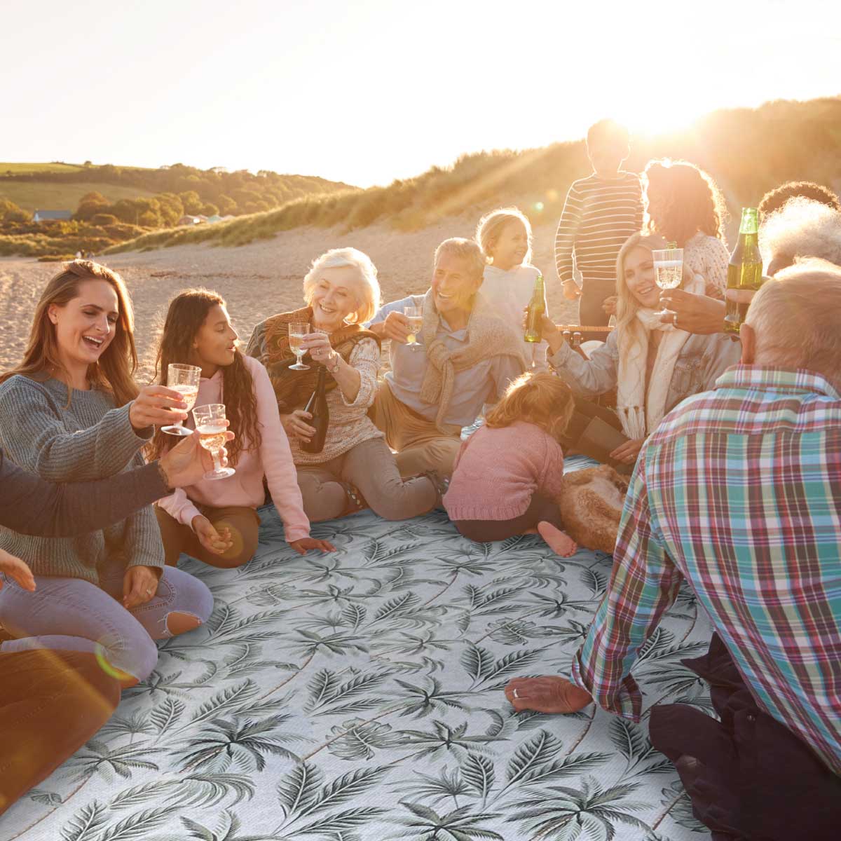 Island Time - Jumbo Beach Blanket