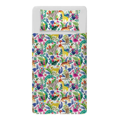Jungle - Calming Sensory Compression Sheet Compression Bed Sheet JettProof.com.au Single Bed 
