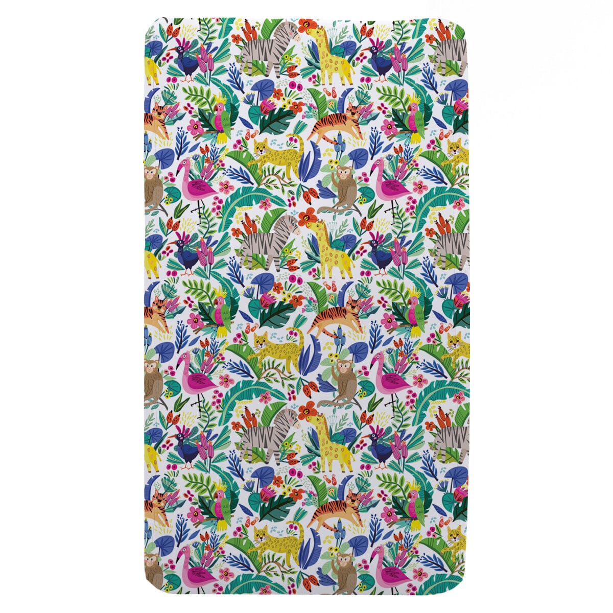 Jungle Sensory Fitted Bed Sheet Fitted Bed Sheet JettProof.com.au Single Bed 