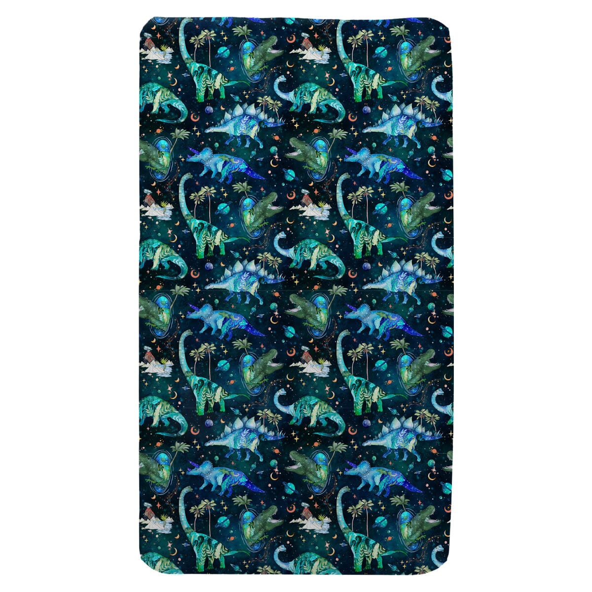 Jurassic Nights Sensory Fitted Bed Sheet Fitted Bed Sheet JettProof 