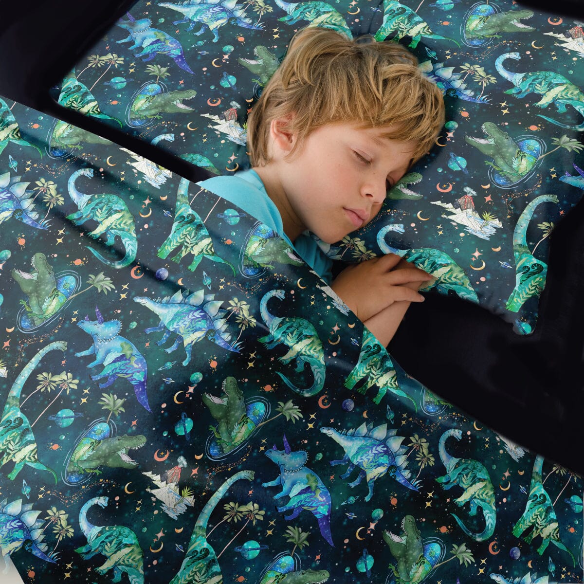 Jurassic Nights Calming Sensory Compression Sheet Compression Bed Sheet JettProof 