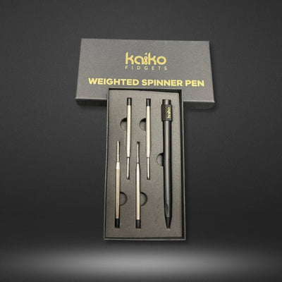 KAIKO Weighted Spinner Pen Fidget Toys JETTPROOF Calming Sensory Clothing Inspired by Jett Black 