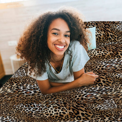 Leopard Sensory Fitted Bed Sheet Fitted Bed Sheet JettProof.com.au 