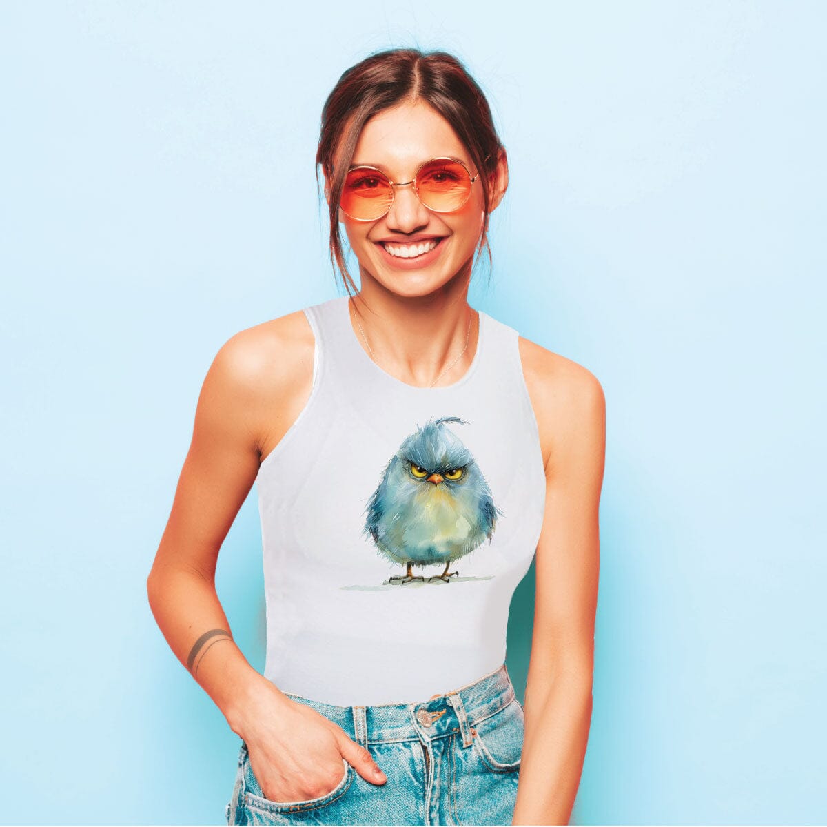 Sensory Singlet | Adult | Moody Bird Sensory Singlet JettProof 