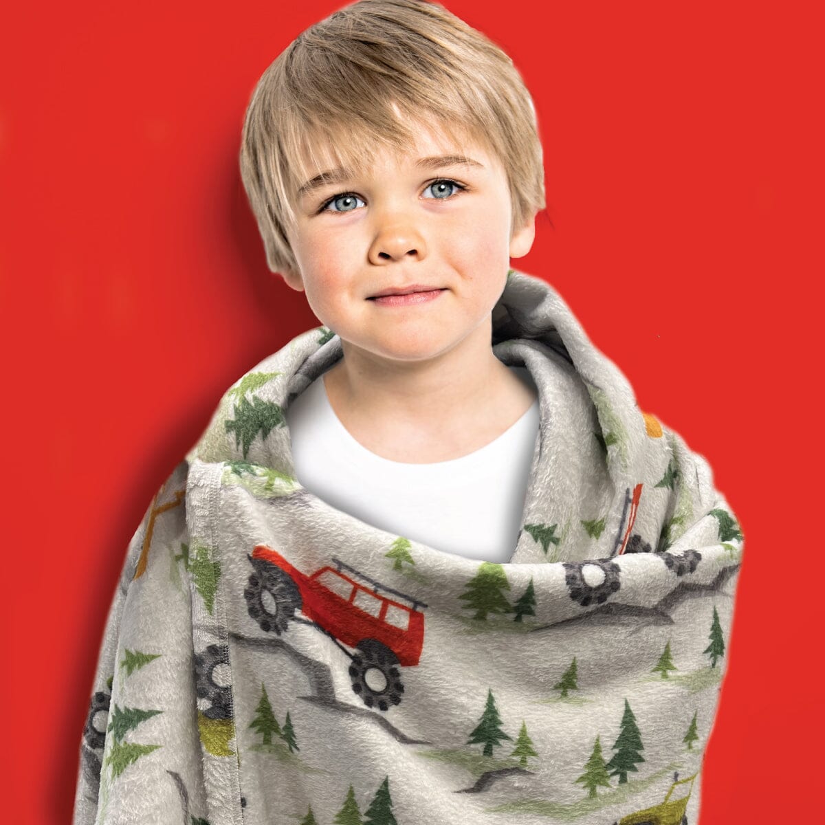 Mountain Trucks - Plush Blanket Plush Blanket JETTPROOF Calming Sensory Clothing Inspired by Jett 