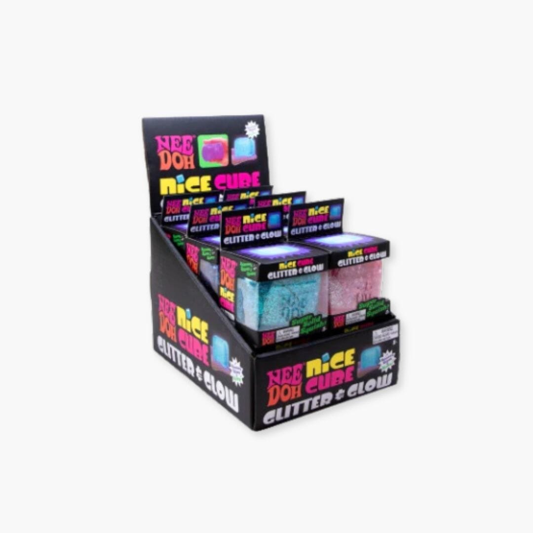 Nice Cube Glitter Glow NeeDoh - Assorted Sensory Toys JettProof 