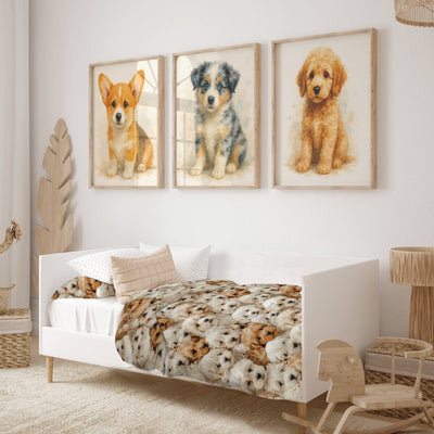 Puppies - Sensory Quilt Cover Quilt Covers JettProof 