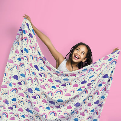 Rainbows - Plush Blanket Plush Blanket JettProof 