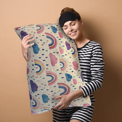 Rainbows - Plush Pillowcase Sensory Pillowcase JettProof.com.au 