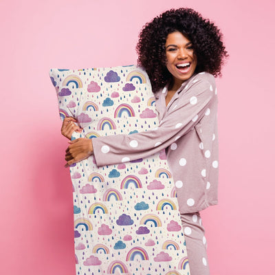 Rainbows - Sensory Body Pillow Cover Sensory Pillowcase JettProof.com.au 